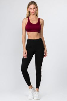 Yelete Women's Macrame Cut Out Sports Bra image 1