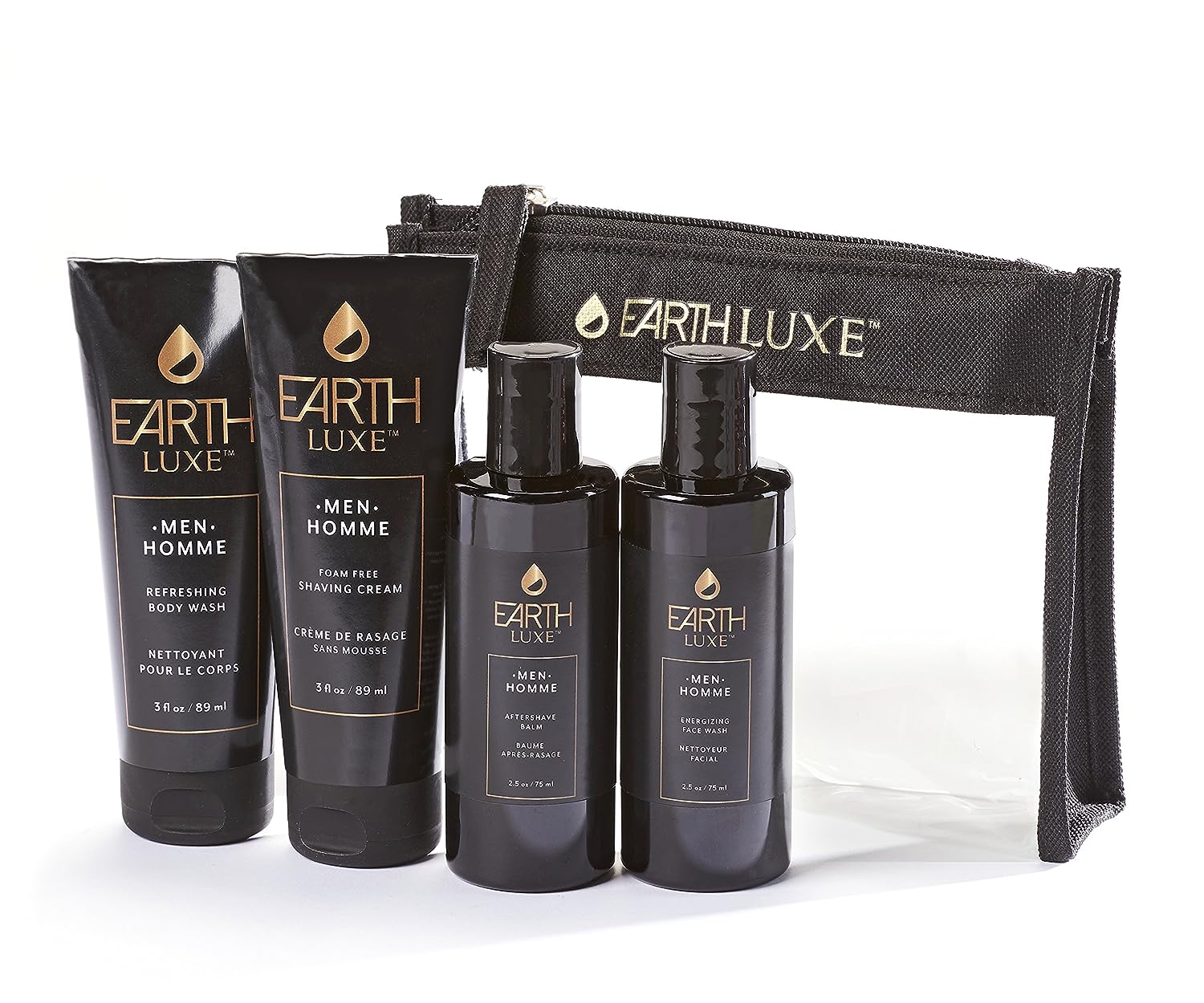 Earth Luxe Men's 4 Piece Shower/Shaving Kit image 0