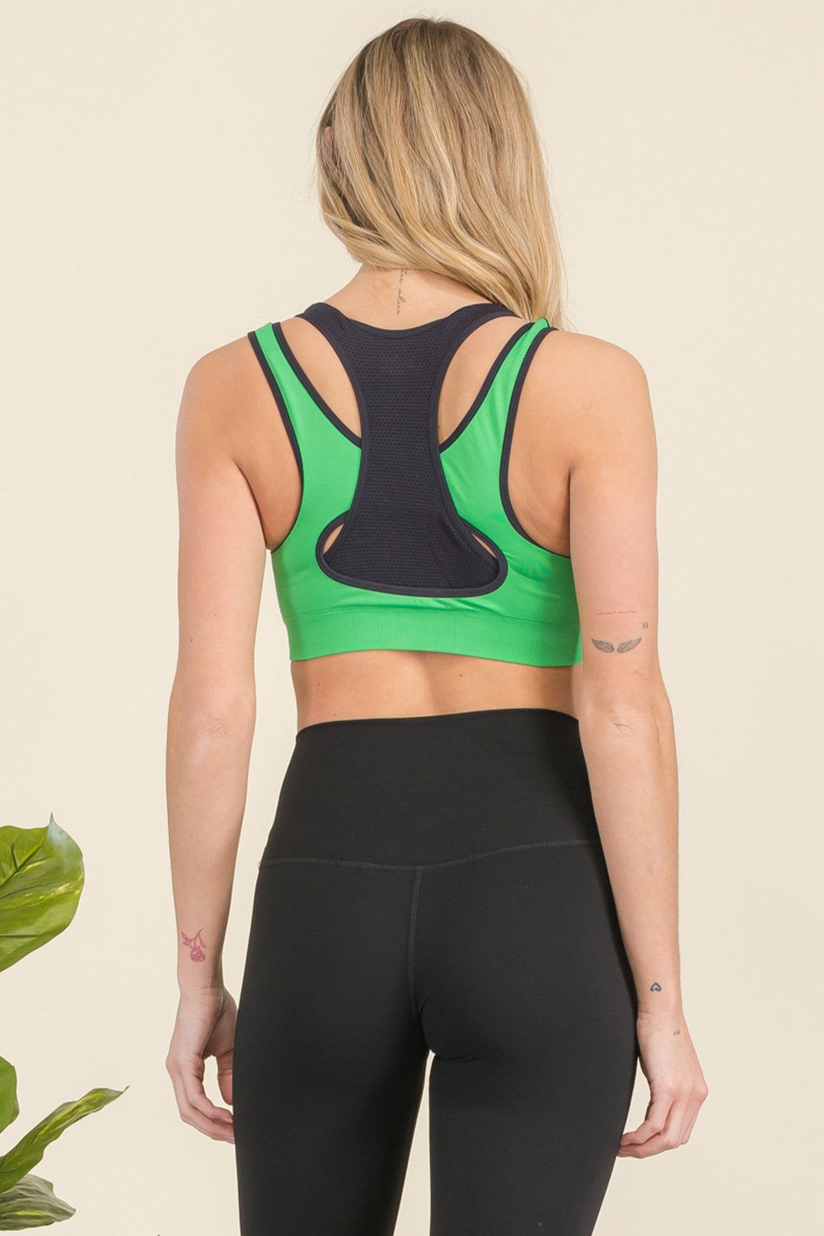 Yelete Seamless Performance Style Double Layer Insert Sport  Bra image 1