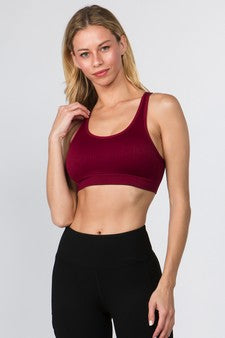 Yelete Women's Macrame Cut Out Sports Bra image 0