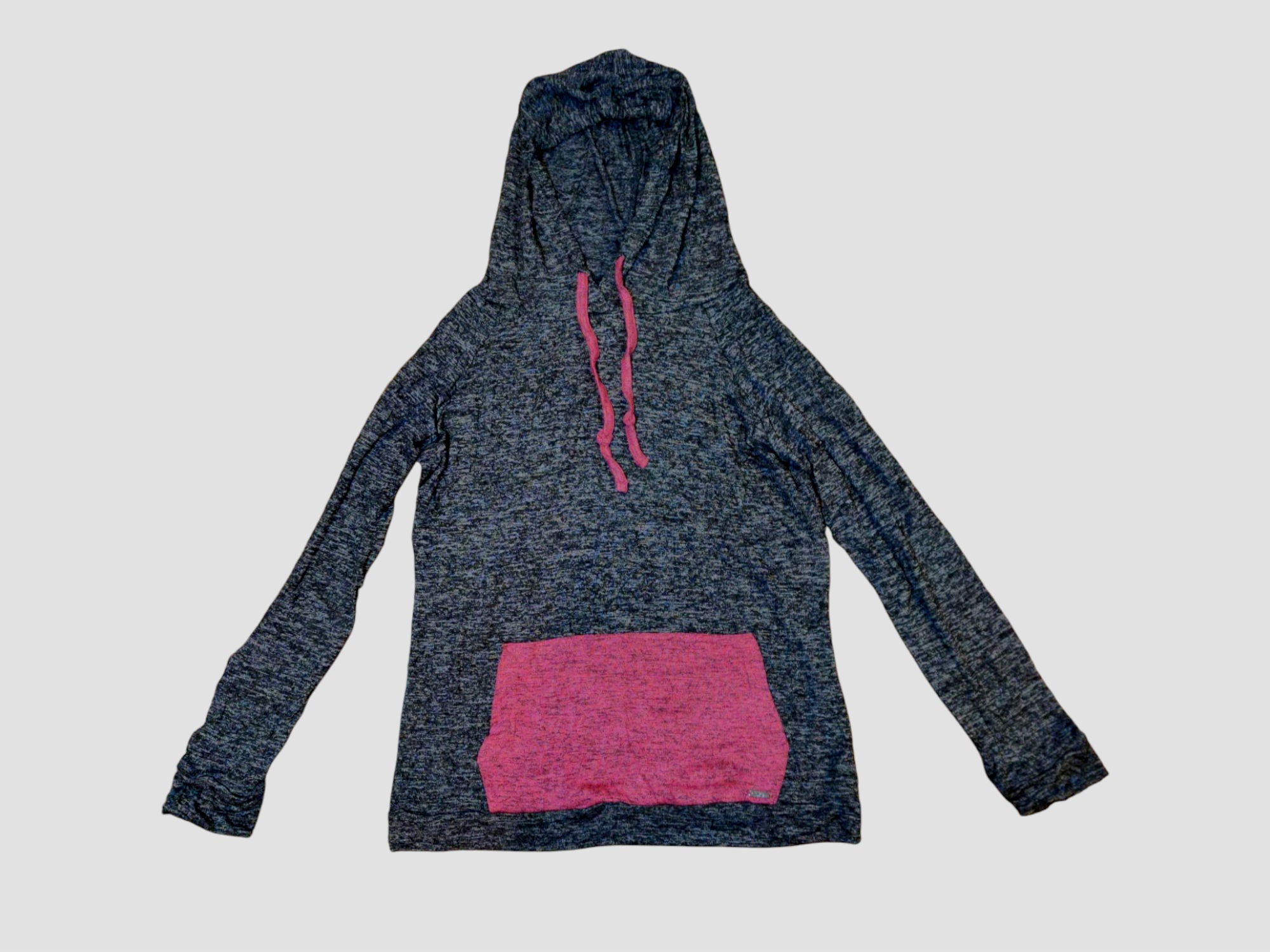 Hello Mello Carefree Threads Women's Heather Drawstring Hooded Sweatshirt image 0