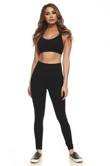 Yelete Women’s Sports Bra w/ Cut Out Detail at Back image 1