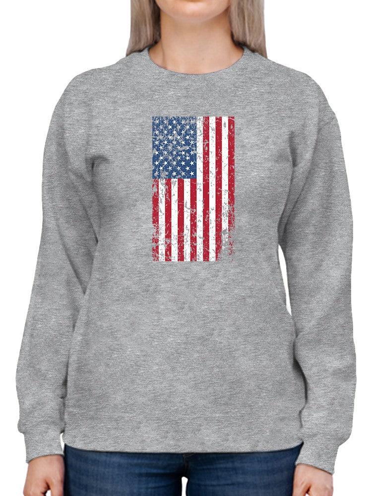 Torn American Flag Style Sweatshirt Women's -GoatDeals Designs image 4