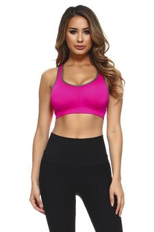 Yelete Women’s Sports Bra w/ Cut Out Detail at Back image 0