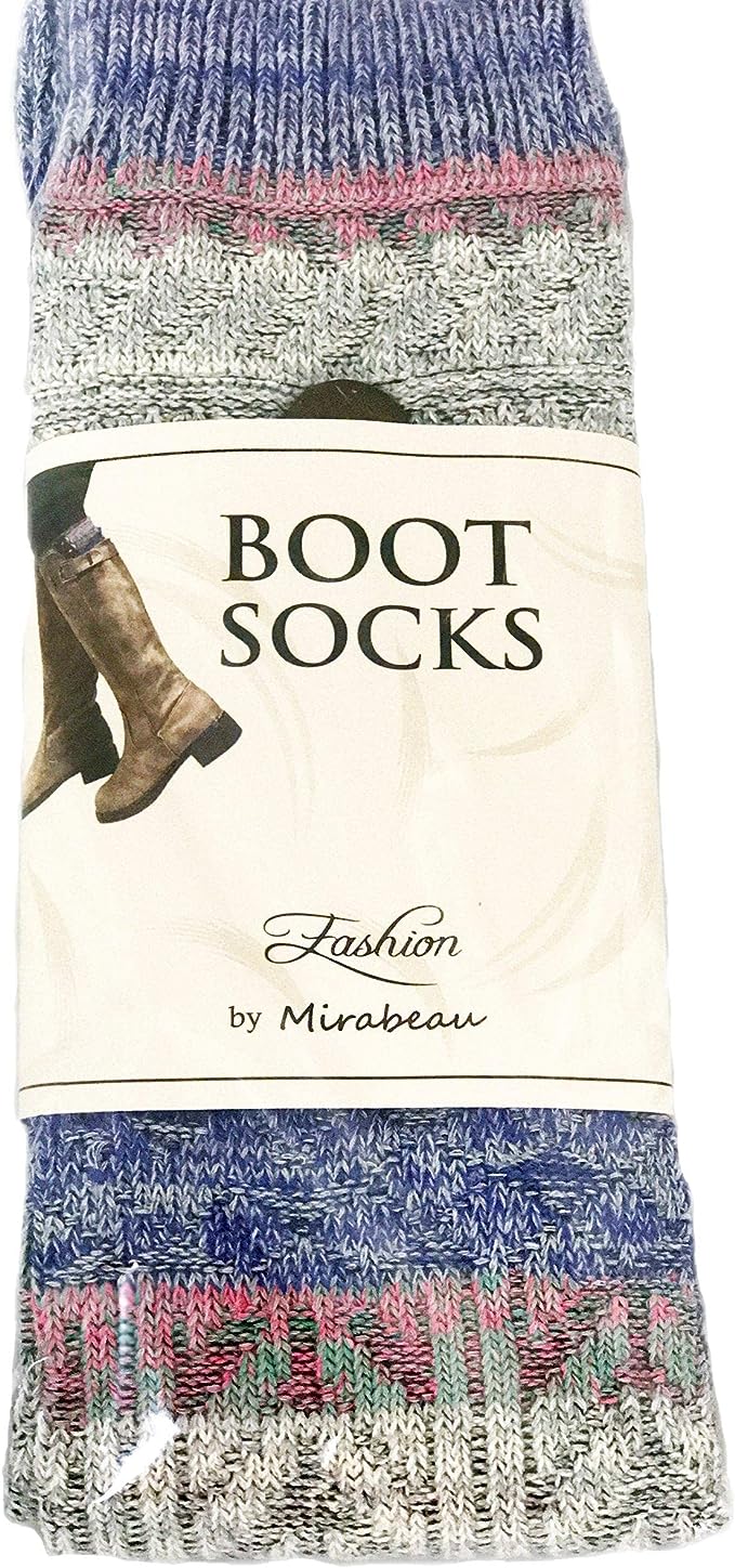 Fashion Boot Socks (Purple Gray) image 0