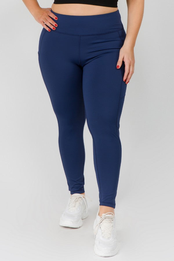 Yelete Women's High Waist Tech Pocket Activewear Leggings image 0