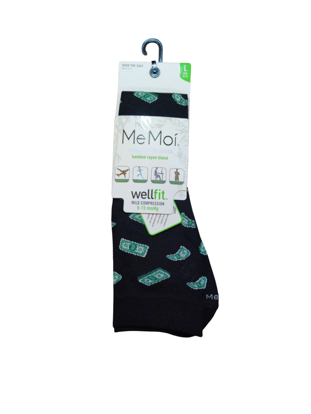 MeMoi Over the Calf Compression Socks (L) image 2