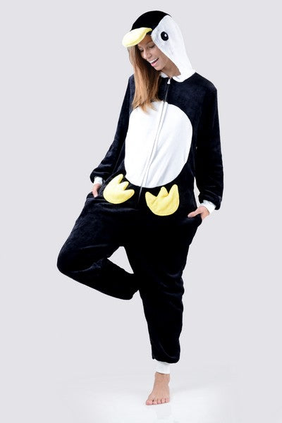 Yelete Women's Penguin Animal One Piece Pajama image 0