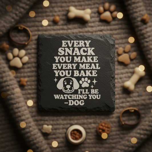 Every Snack Slate Coaster