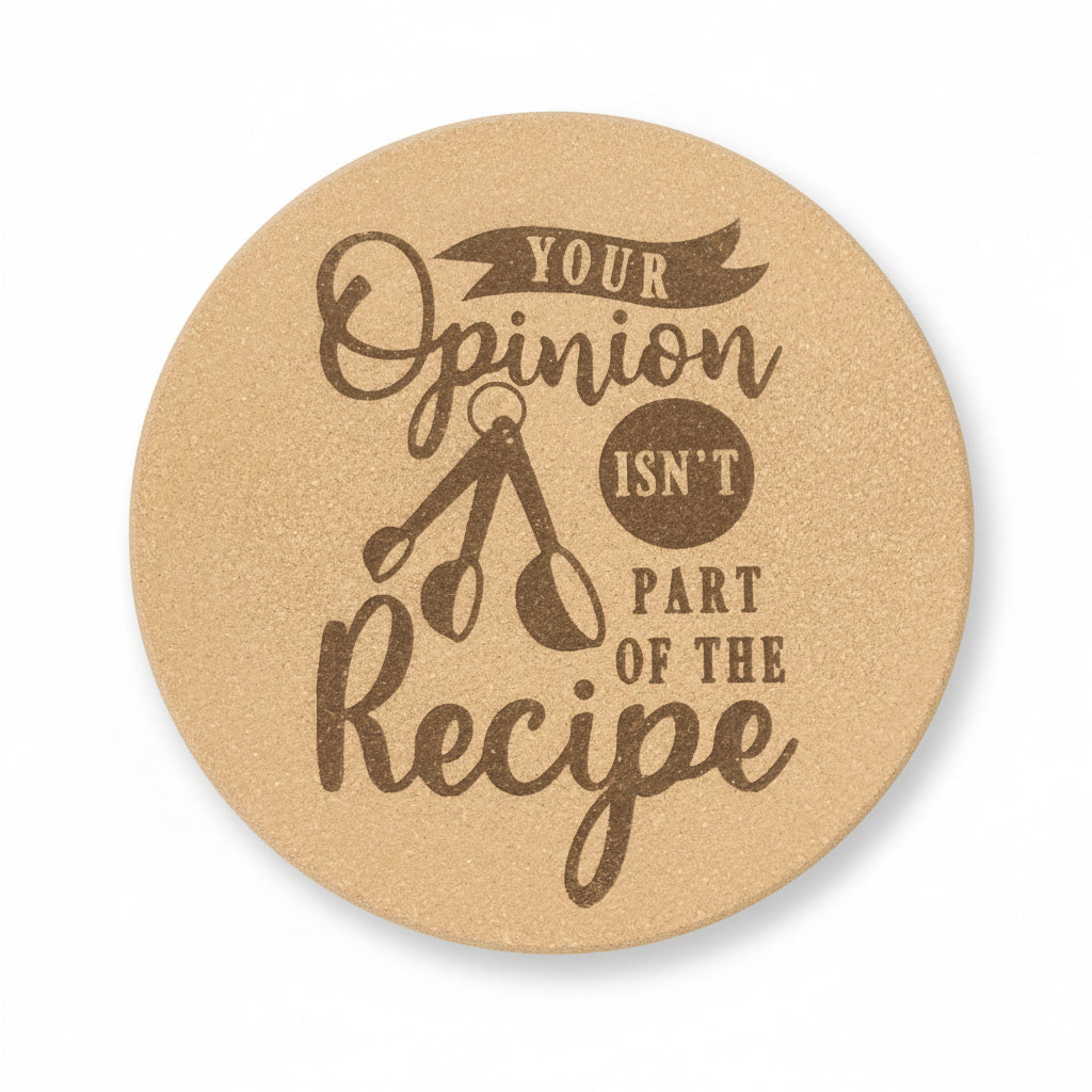 Your Opinion 8 inch Round Cork Trivet