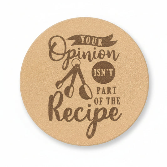 Your Opinion 8 inch Round Cork Trivet