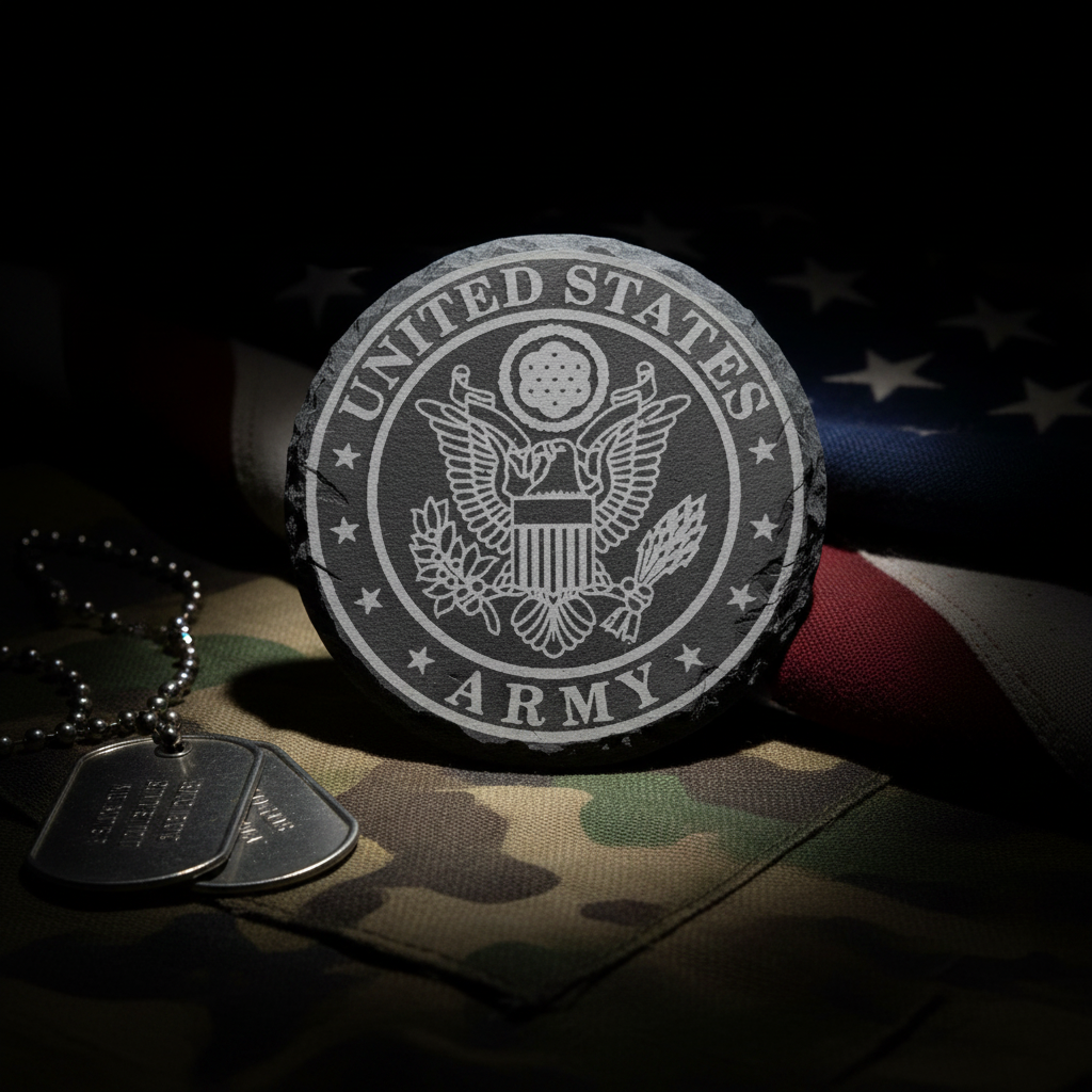 Armed Forces Slate Coasters