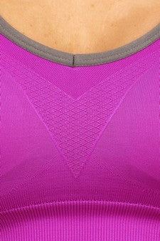 Yelete Women’s Sports Bra w/ Cut Out Detail at Back image 2