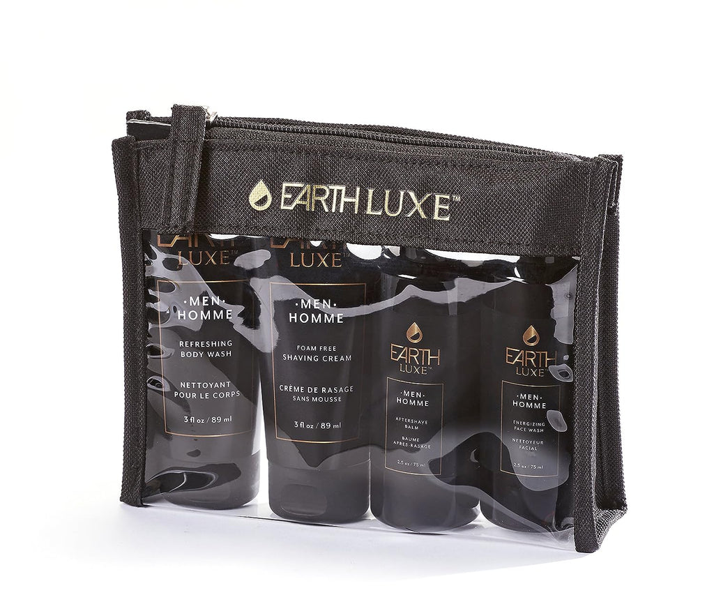 Earth Luxe Men's 4 Piece Shower/Shaving Kit image 1