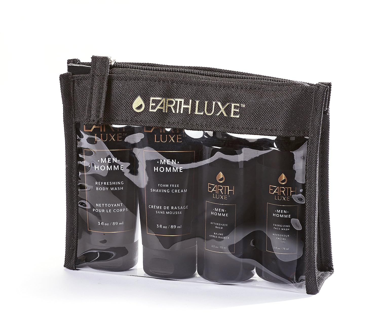 Earth Luxe Men's 4 Piece Shower/Shaving Kit image 1