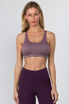 Yelete Women's Macrame Cut Out Sports Bra image 2