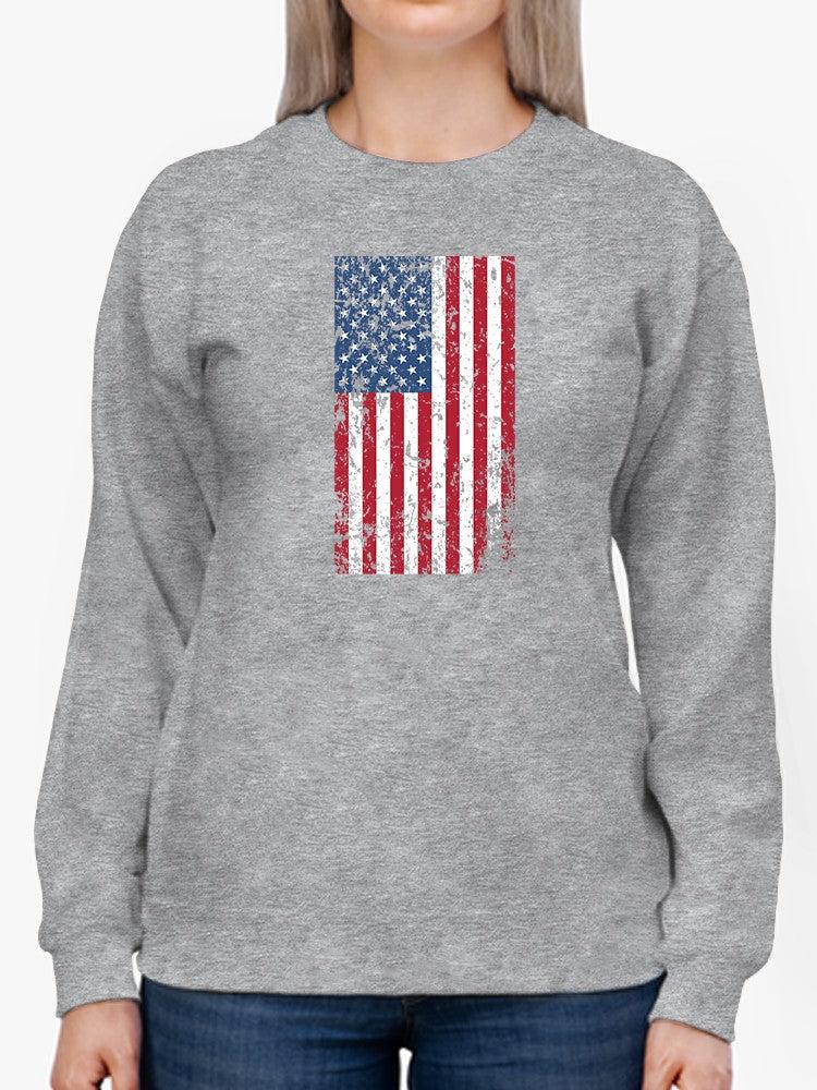 Torn American Flag Style Sweatshirt Women's -GoatDeals Designs image 1