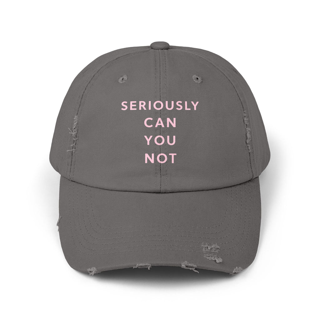 Seriously Can You Not Unisex Distressed Cap image 9