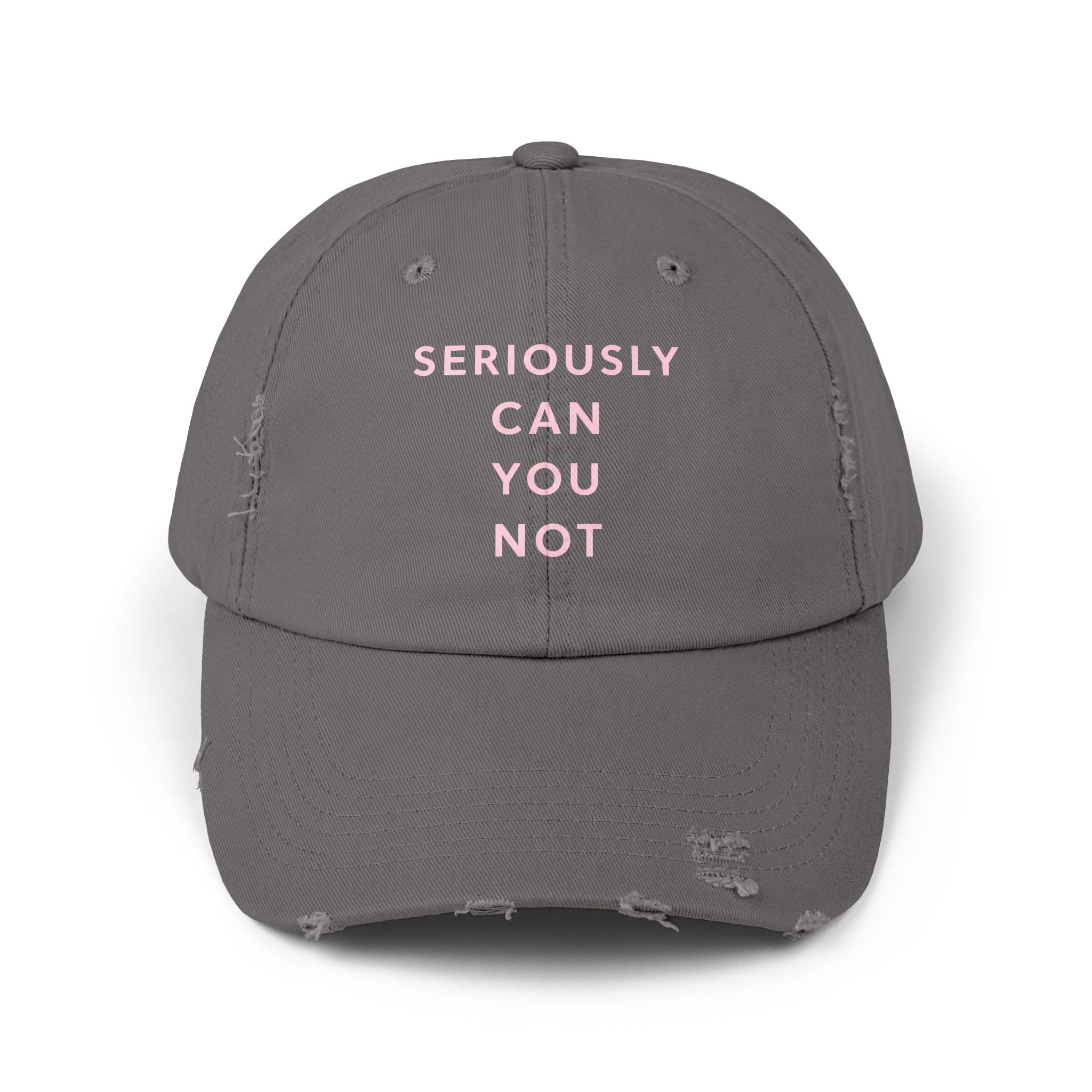 Seriously Can You Not Unisex Distressed Cap image 9